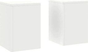 vidaXL Növényállvány 2 pcs Fehér 24 x 24 x 35 cm Acél