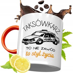 Narancssárga Bögre Taxisofőrnek Ajándék fényképes nyomattal