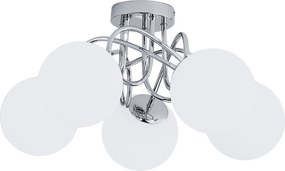 Függőlámpa Mennyezeti Csillár Gömbök ezüst Modern Led tejfehér