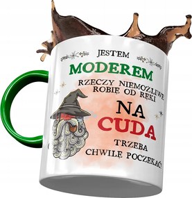 Zöld Bögre Modera Csodák Ajándék Nyomtatott Fotóval