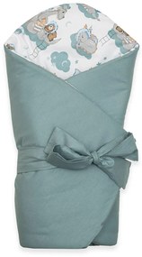 Kétoldalas gyerek pólya New Baby Sárkány 80x80 cm