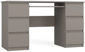 Faenza Kuba számítógépasztal, 130x76x51 cm, agyag színű