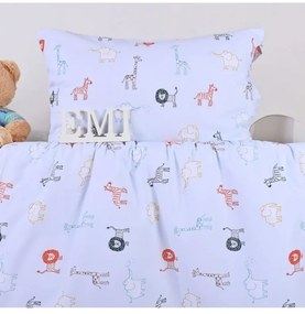 EMI Animals világoskék gyerek ágyneműhuzat