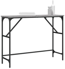 szürke sonoma színű szerelt fa tálalóasztal 100x32x75 cm