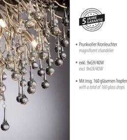Paul Neuhaus glamour modern mennyezeti lámpa icicle acél pln8091-55