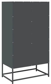 Highboard antracit 68x39x123 cm Acél