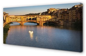 Canvas képek Olaszország Sunrise hidak 100x50 cm