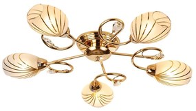 Brilagi - Felületre szerelhető csillár MEGAPOLIS 5xE14/60W/230V arany