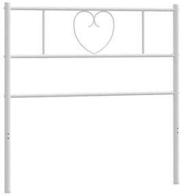 fehér fém fejtámla 90 cm
