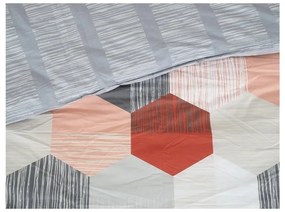 Szürke egyszemélyes krepp ágyneműhuzat 140x200 cm Honey Comb – B.E.S.