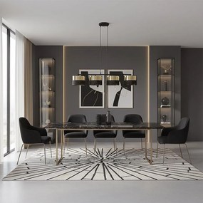 Emibig modern függeszték lux fekete arany emi1649/4