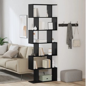 Fekete tölgy könyvespolc 70x24x193.5 cm Fából készült