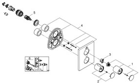 GROHE 27618000 - GROHTHERM F termosztát takarólemez, fényes króm