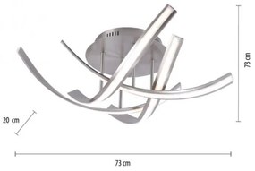 Paul Neuhaus 6474-55 - LED Dimmelhető felületre szerelhető csillár LINDA 4xLED/7W/230V