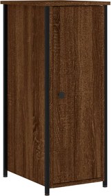 vidaXL barna tölgyszínű szerelt fa éjjeliszekrény 32x42x80 cm