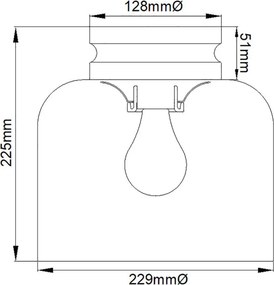 Feiss Hounslow FE-HOUNSLOW-F-BB Süllyesztett mennyezeti lámpa 1x60W/E27