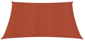 terrakotta HDPE napvitorla 160 g/m² 2,5x2,5 m