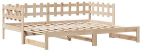 kihúzható heverő fiókokkal matrac nélkül 80 x 200 cm