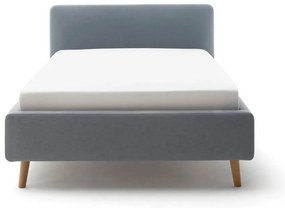 Kékesszürke kárpitozott egyszemélyes ágy ágyrács nélkül 120x200 cm Mattis – Meise Möbel