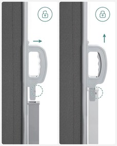 Oldalsó napellenző erkélyre és teraszra 300 x 160, cm, füstszürke