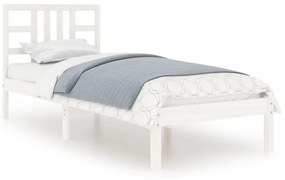 fehér tömör fa ágykeret 100 x 200 cm
