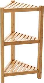 Bambusz sarokpolc 3 szintes 34 x 34 x 60 cm