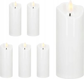 6 db 13,5 cm-ES Elemes Led Betét Elektromos Mécsesekhez Láng Effekt