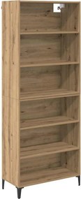 vidaXL Magasfiú Artisan tölgy 69,5 x 34 x 180 cm Faanyag