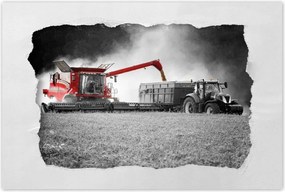 Poszterek 120x80 Piros traktor Aratás