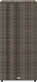 vidaXL szürke polyrattan kerti tárolószekrény 50 x 55 x 115 cm