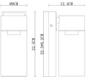 Globo 31975 - Kültéri fali lámpa ETSI 1xE27/40W/230V IP44