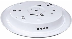 MANA mennyezeti lámpa mozgásérzékelővel 2xE27/40W/230V, Ø 30 cm, fehér