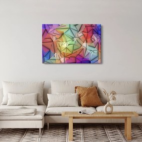 Kép - Sokszögű absztrakció (90x60 cm)