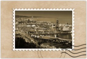 Poszterek 120x80 Barcelona Ăjszakai tĂĄjkĂ©p