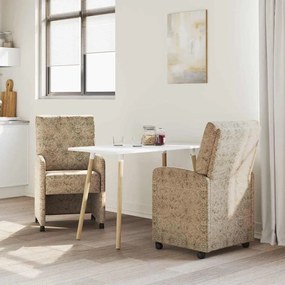 Kerekes Étkező Székek 2 pcs Világosszürke 58 x 67 x 97 cm