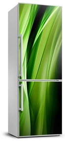 Dekor matrica hűtőre Zöld hullámok háttér FridgeStick-70x190-f-87078667