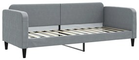 világosszürke kihúzható szövet heverő 80 x 200 cm