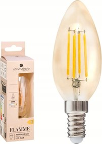 Led izzó E14 dekoratív Gyertya Amber meleg 4,2W