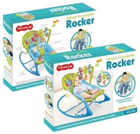 Rezgő, zenélő pihenőszék 18kg-ig, kék