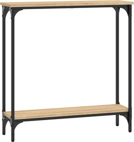 vidaXL sonoma tölgyfa konzolasztal 75 x 22,5 x 75 cm rétegelt fából