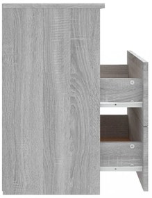 2 db szürke sonoma színű éjjeliszekrény 50x32x60 cm