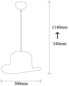 Csillár zsinóron SIVANI 1xE27/100W/230V