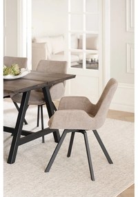 Bézs kárpitozott étkezőfotel szett 2 db-os Norwell – Rowico