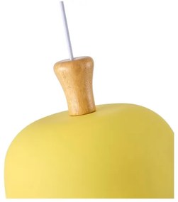 Csillár zsinóron 1xE27/15W/230V sárga pr. 27 cm