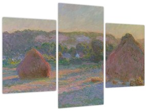 Kép - Claude Monet, Stacks of Wheat (End of Summer) , reprodukciók (90x60 cm)