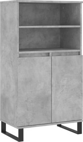 vidaXL betonszürke szerelt fa magasszekrény 60 x 36 x 110 cm