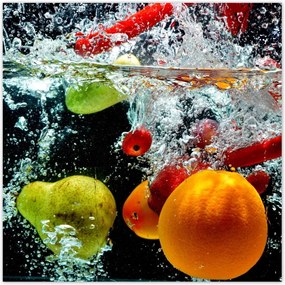 Poszterek 140x140 Gyümölcsök és zöldségek a vízben