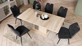 Mazzoni LEONEL Sonoma Tölgy - MODERN 180 cm-re BŐVÍTHETŐ ASZTAL!