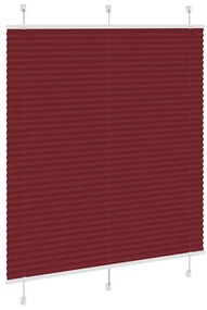 pliszírozott redőny Bordeaux piros 120x150 cm szövetszélesség
