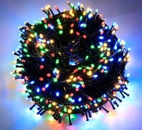 LED-es karĂĄcsonyfa fĂ©nyfĂŒzĂ©r 300 többszĂnƱ â beltĂ©ri 23m